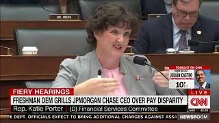 Rep. Katie Porter (D-CA) stumps JP Morgan CEO Jamie Dimon on the salaries he pays people