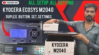 How to Kyocera Ecosy M2040 Select key Set Duplex Button Display Xerox Speed 40ppmNetwork#viral