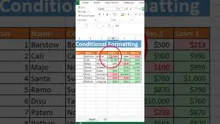 Conditional formatting in excel #formatting #excel #exceltutorial #excelformulas