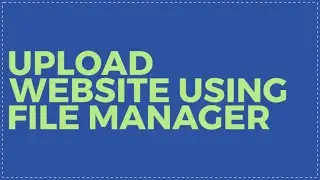 Upload Website using File Manager