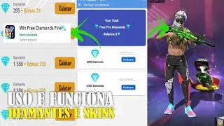 COMO RECARREGAR DIAMANTES GRATIS INFINITOS APP NOVO WIN FREE DIAMONDS FIRE