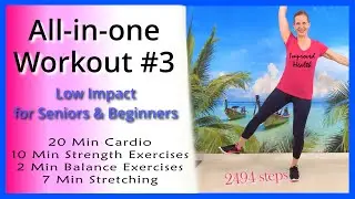 Total Body Cardio & Strength Workout | Low Impact Exercise for Seniors & Beginners | At Home Workout