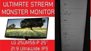 ULTIMATE STREAM MONSTER MONITOR - LG 25UM56-P