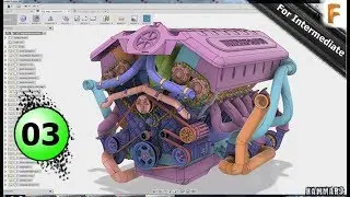 Fusion 360 Modeling V12 Engine EP 03 😍 Full HD