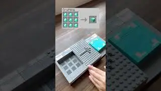 Crafting Minecraft Block Of Diamond BUT Lego! 