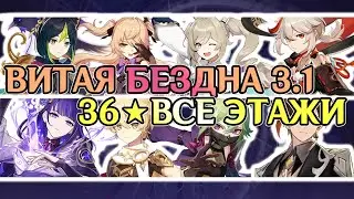 Тигнари и Райдэн | 36★Витая Бездна 9-12 этажи | Genshin Impact 3.1