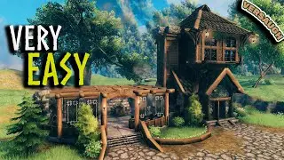 I Built A Medieval Blacksmith house in Valheim, Here's How To Build it!