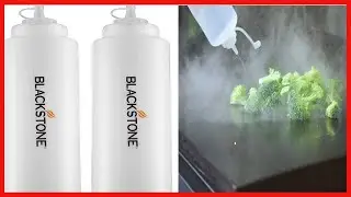 Blackstone 5071 Premium Leak-Free 32 oz Large Set of 2 Durable Clear Food Dispenser Squeeze Squirt