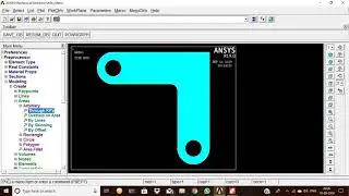 ANSYS :stress analysis of a Rectangular L shaped Bracket