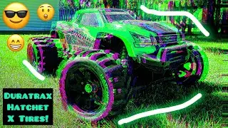 “BEST Tire Option!” Traxxas XMAXX 8s Epic Backyard BASH! (Testing DuraTrax Hatchet X Belted Tires!!)