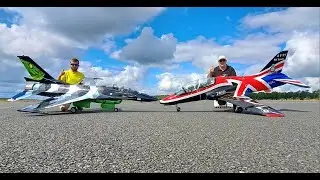 TBOBBORAP1 FLYING HIS 1/5 SCALE CARF MODELS BAE HAWK - K120 G KINGTECH TURBINE -  AT WJC - 2023