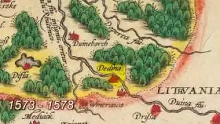 История Краславы # Обзор старинных карт