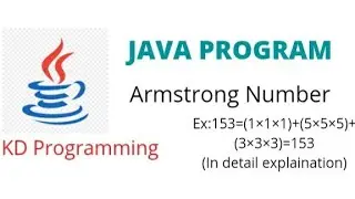 Java Program to Identify Number is Armstrong Number or not!!while loop