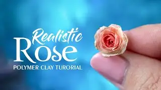 DIY Polymer Clay Rose Tutorial | Polymer clay fowers | How to make miniature rose