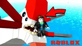 I WENT INTO HIS MOUTH! (building a ROBLOX base) SUbnautica And Roblox Crossover!