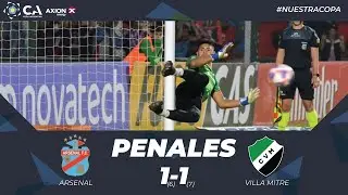 La definición por penales. Arsenal 1 (6) - Villa Mitre 1 (7). 32avos de Final. Undécima edición.