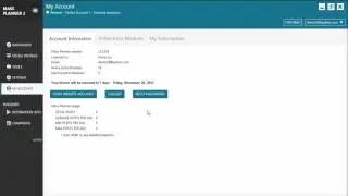 7.  Short video about the My Account tab in Mass Planner 2