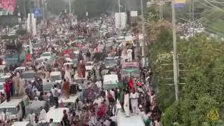 Pti Haqeeqi Azadi March on his way to Islamabad