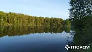 Рассвет над озером в Тульской области.  \ Nature. Silence, calme, chant des oiseaux