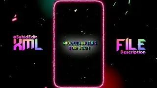JUST MY X 😈🔥ATTITUDE XML FILE⚡😎NEW TREND XML FILE 🥵New trending hindi xml for alight motion