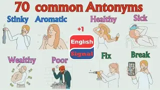 List of ANTONYMS in English; 70 Opposite words in 9 minutes #antonyms