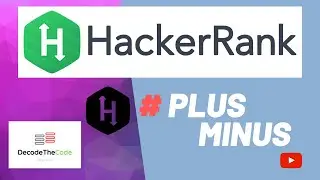 # 6 PLUS MINUS || HACKERRANK PROBLEM SOLUTION || #HACKERRANK || # PYTHON PROBLEM  # BY DecodeTheCode