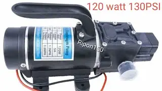 NEW 120W 130PSI 10L/min Dc 12V, Micro Diaphragm Water Sprayer Car Wash High Pressure pump, Ripon150