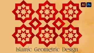 create Islamic geometric design | illustrator & photoshop tutorial