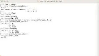 Torch Transpose - Use PyTorch Transpose to change the order of dimensions in a tensor.