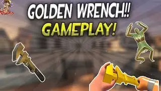 [TF2]~Using A Golden Wrench (Turning People Into GOLD!!)
