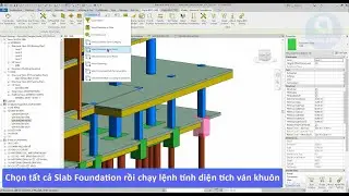 Calculate the Formwork Area | Tính diện tích Ván Khuôn | Tool Revit | ALPHA BIM