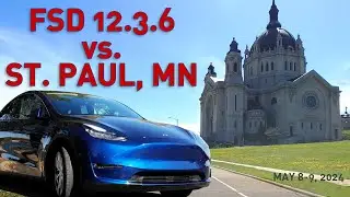 Tesla's FSD 12.3.6 VS St. Paul
