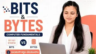 simple explanation of Bits & Bytes in Telugu