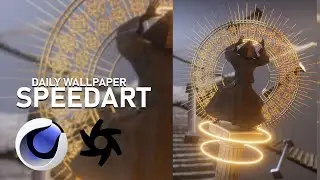 pyramid I Everyday/Daily render I Cinema4D and Octane render Speedart I Damongraphics