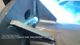 Robot Pole Base Plate Welding Machine