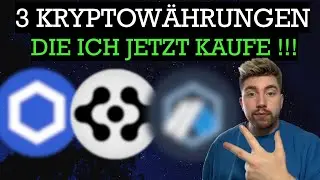 Diese Kryptowährungen KAUFEN bevor es zu SPÄT ist ! Mit 3 Kryptos zum Reichtum