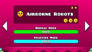 Geometry Dash MELTDOWN - Airborne Robots 100% - Level 3 - by RobTop (All 3 Coins)