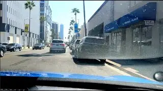 Driving from Beverly Hills to Santa Monica