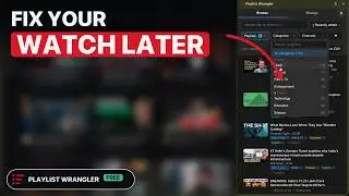 Organize Any YouTube Playlist in Seconds — Playlist Wrangler (Free Chrome Extension)
