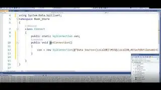 Create a separated class for database connection WPF C#   Part 1