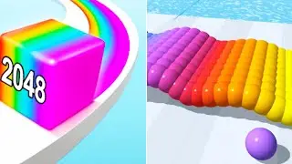 Jelly Run 2048 vs Canvas Run 3D / All Levels Satisfying Gameplay 2024