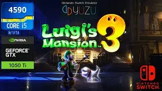 YUZU Luigis Mansion 3 PC Gameplay | Nintendo Switch Emulator| i5 4590 | gtx 1050ti |8gb Ram|1080p