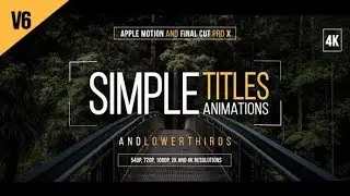 Final Cut Pro X : 30 Simple Titles