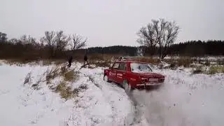 копейка по снегу
