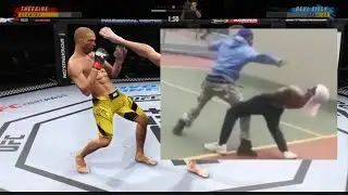 Edson Barboza handing out brain damage.  | UFC 4