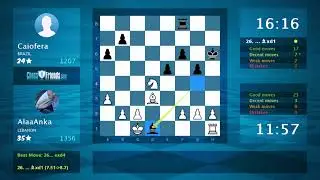 Chess Game Analysis: AlaaAnka - Caiofera : 1-0 (By ChessFriends.com)