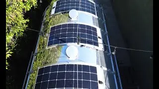 DIY Bowlus Solar Roof Montage