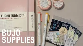 🎀 2024 bullet journal supplies, bujo essentials for beginners ♡, aesthetic stationery haul