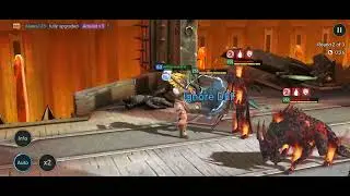 Raid: Shadow Legends- Nightmare campaign Brimstone Path 12-3, Trunda solo full auto