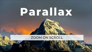 How to create zoom parallax effect using HTML , CSS  and JS | Tutorial for beginners.